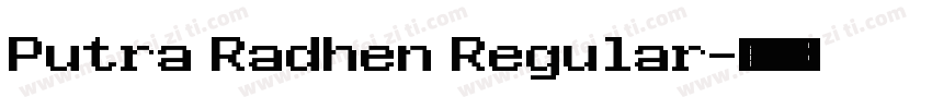 Putra Radhen Regular字体转换